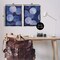 Stupell Industries Abstract Blue Purple Circle Bubbles 2 pc Framed Floater Canvas Wall Art Set Design by Grace Popp